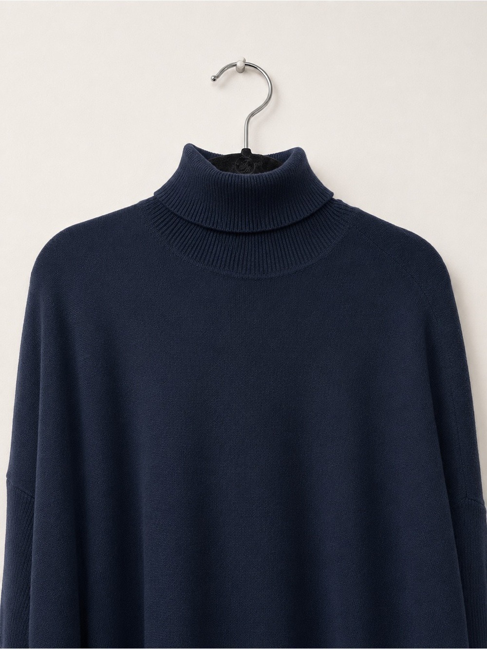 Reiss Navy Oversized Turtleneck Sweater - Picture 4 of 8